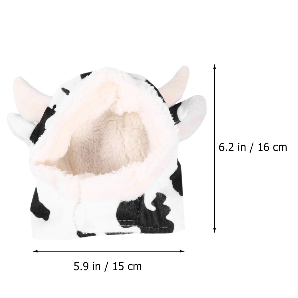 1PC Plush Cow Costume for Dogs - Cute Pet Cow Outfit for Halloween, Christmas & Cosplay Parties - Soft & Comfortable Dog Clothes for Small & Medium Breeds - Perfect for Pet Photo Shoots & Dress-Up Fun