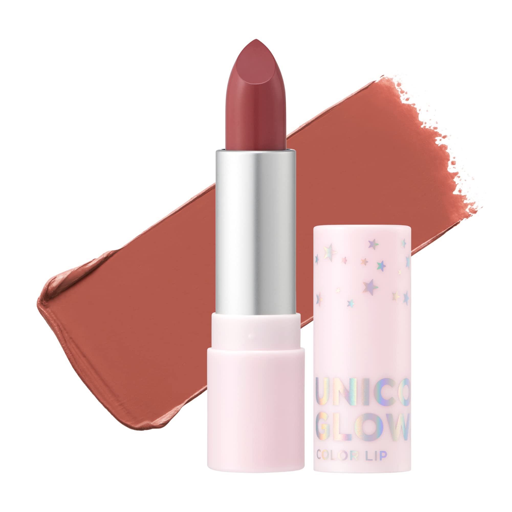 Unicorn Glow #2 Milk Chocolate Semi-Matte Lipstick - 0.12oz/3.5g Long-Lasting Vivid Color Lipstick with Nourishing Formula - Perfect for Everyday Wear, Date Night & Special Occasions