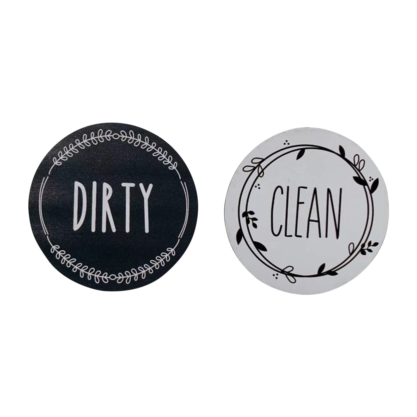 Double Sided Dishwasher Magnet - Clean/Dirty Sign Indicator for Kitchen, Refrigerator & Baby Safety - Universal Dishwasher Wash Magnet for Home Organization & Wall Plate Photography (D, One Size) - Perfect for Busy Households & Photo Backdrops