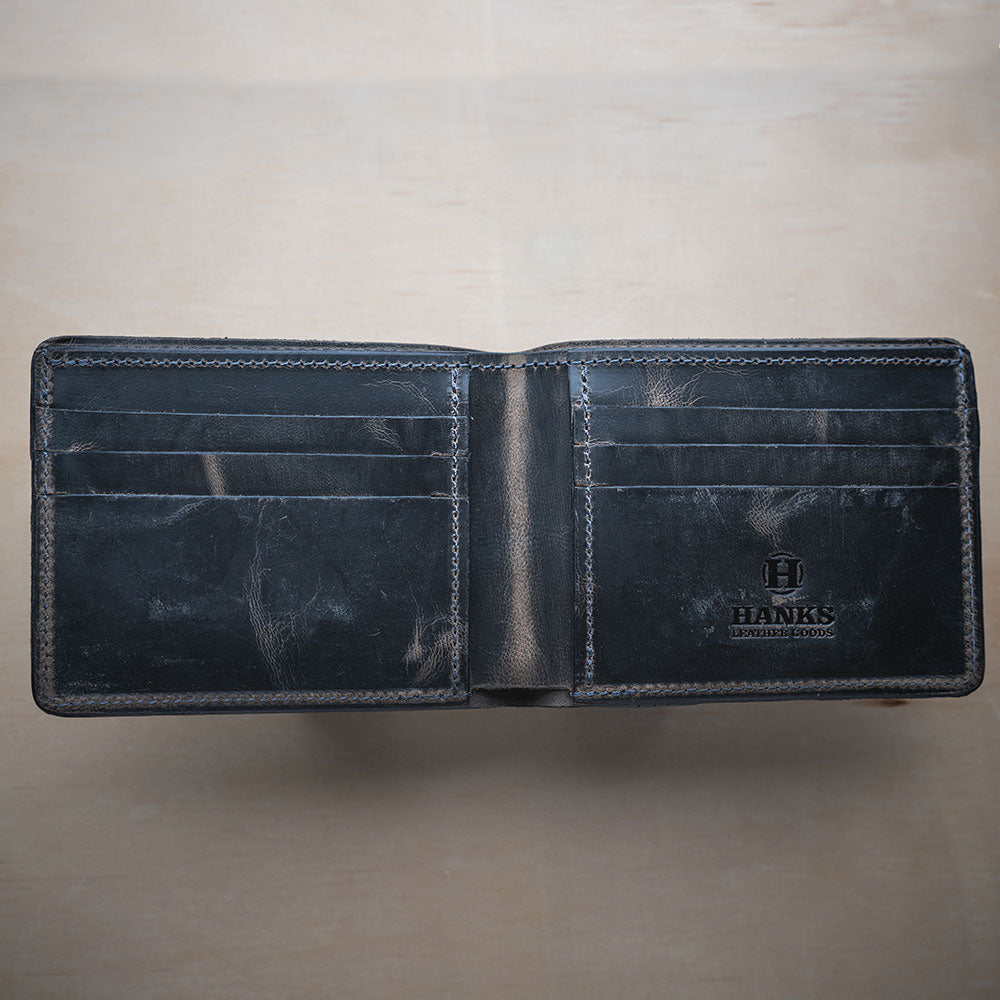 Hanks Belts Medium Bifold Wallet for Men - Genuine Leather RFID Blocking Slim Wallet - Perfect for Everyday Carry, Travel & Business Use