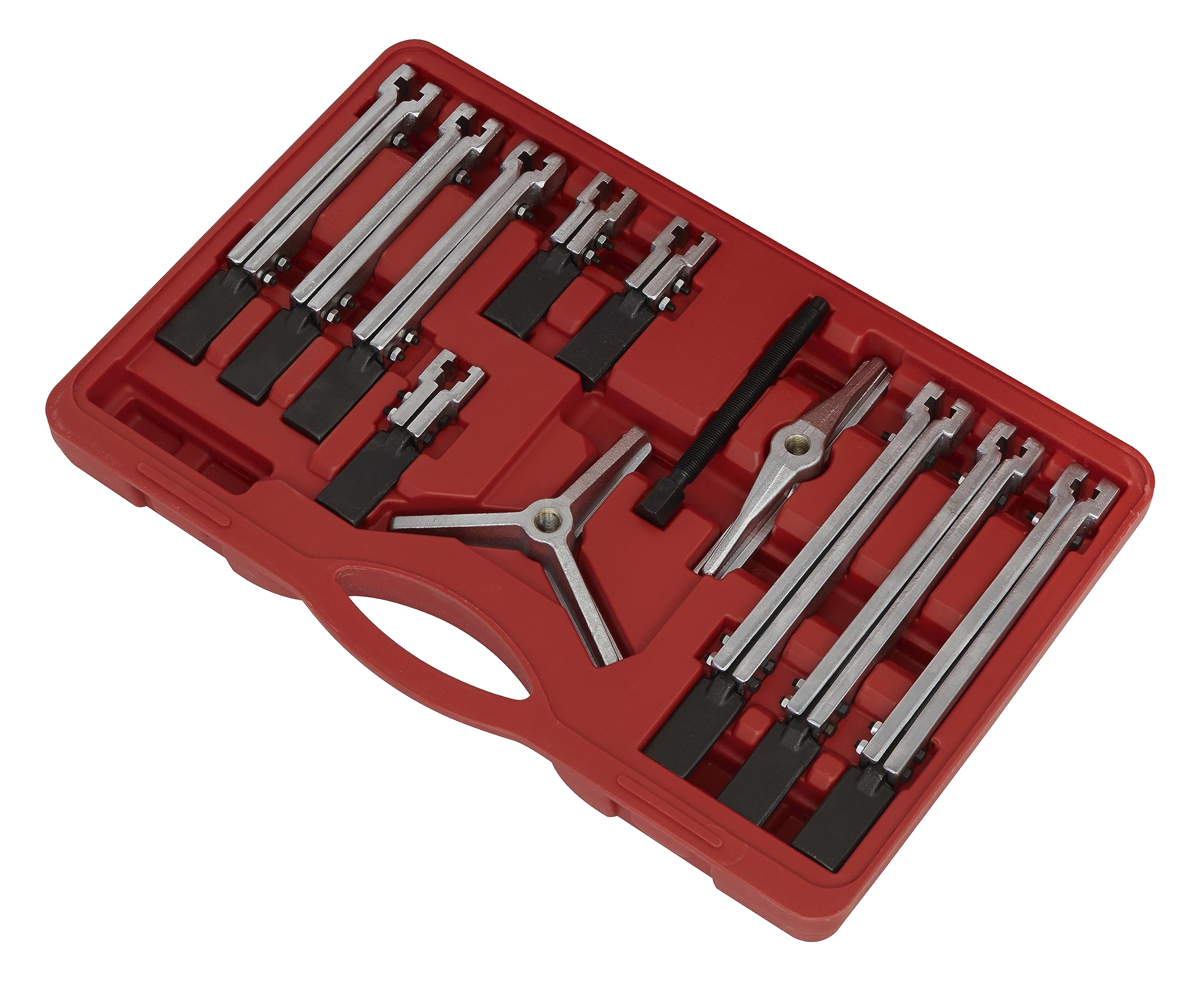 Sealey PS900 12-Piece Bearing & Gear Puller Set - Professional Automotive Tool Kit for Removing Bearings, Gears, and Pulleys (Ideal for Mechanics, DIY Car Repairs, and Industrial Maintenance)