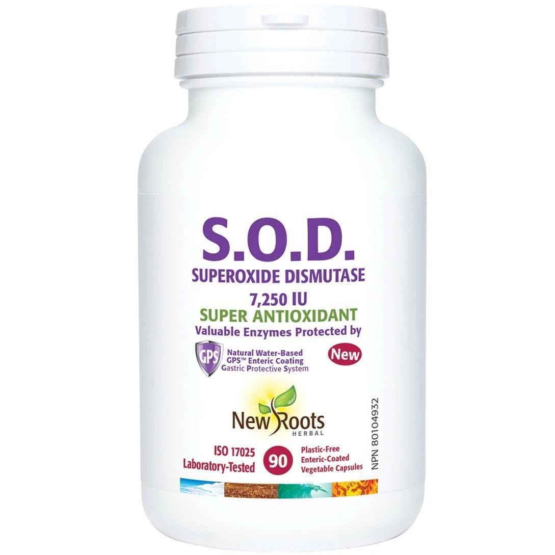 New Roots S.O.D. Formula 7250 IU - 90 Vegetarian Capsules for Immune Support & Antioxidant Benefits | Vegan, Non-GMO Supplement for Daily Wellness & Detox