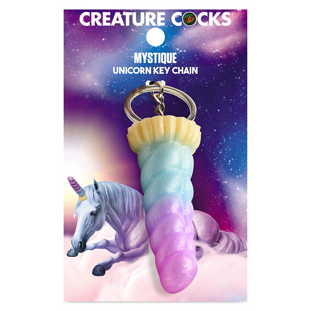 Mystique Unicorn Keychain - Cute & Magical Creature Keyring for Women & Girls - Perfect for Backpacks, Purses & Gift Giving