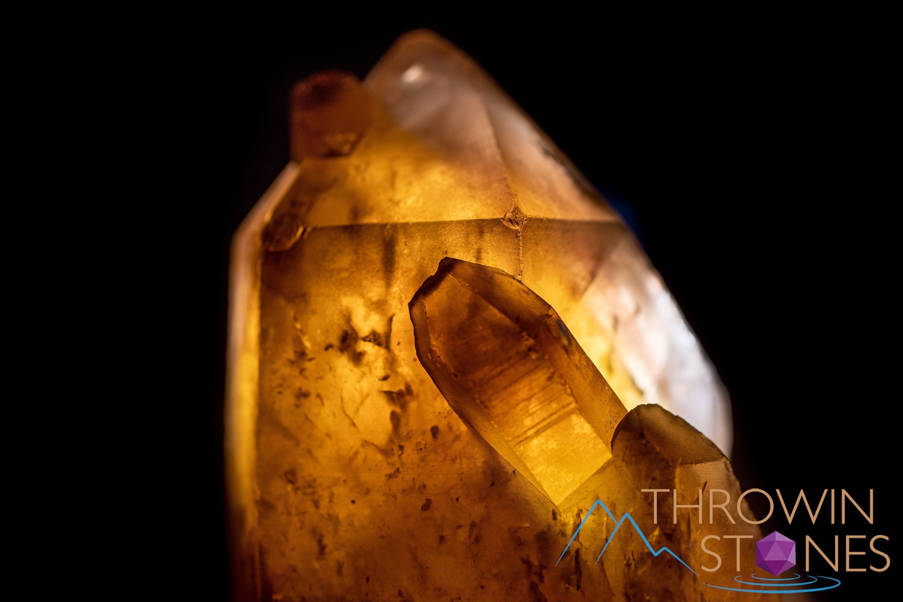 Natural Citrine Raw Crystal Point - November Birthstone, Healing Stone, Home & Office Decor, Feng Shui Crystal for Positive Energy - Perfect for Meditation, Gifts & Spiritual Healing