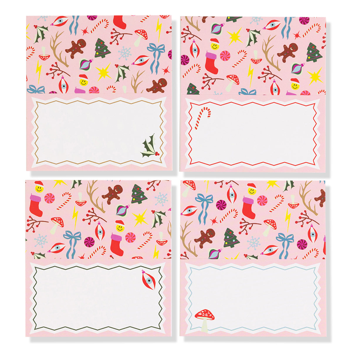 Twinklemas Place Cards Set of 8 - Elegant Table Setting Name Cards for Weddings, Parties & Holiday Dinners