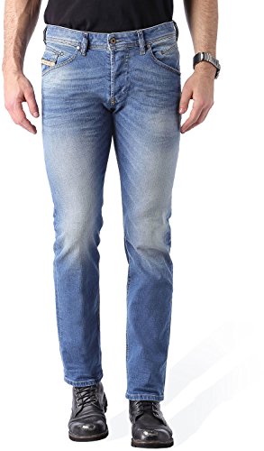 Diesel Men's Straight Fit Jeans - Classic Denim Pants for Casual & Everyday Wear | Comfortable & Stylish for Work, Outings & Travel