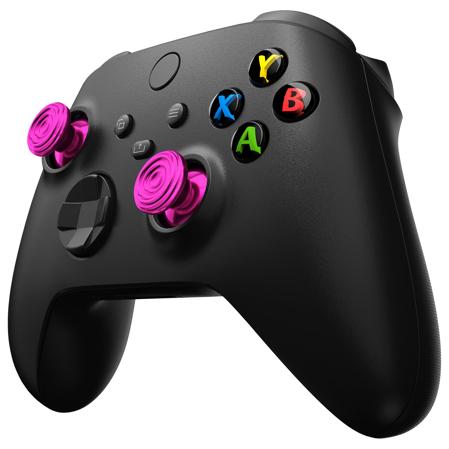 eXtremeRate Purple Metal Thumbsticks for Xbox Series X/S & Xbox One S/X Controller - Aluminum Alloy Joystick Replacement with Concentric Circles Design | Perfect for Gaming, FPS, Racing & Custom Controller Builds