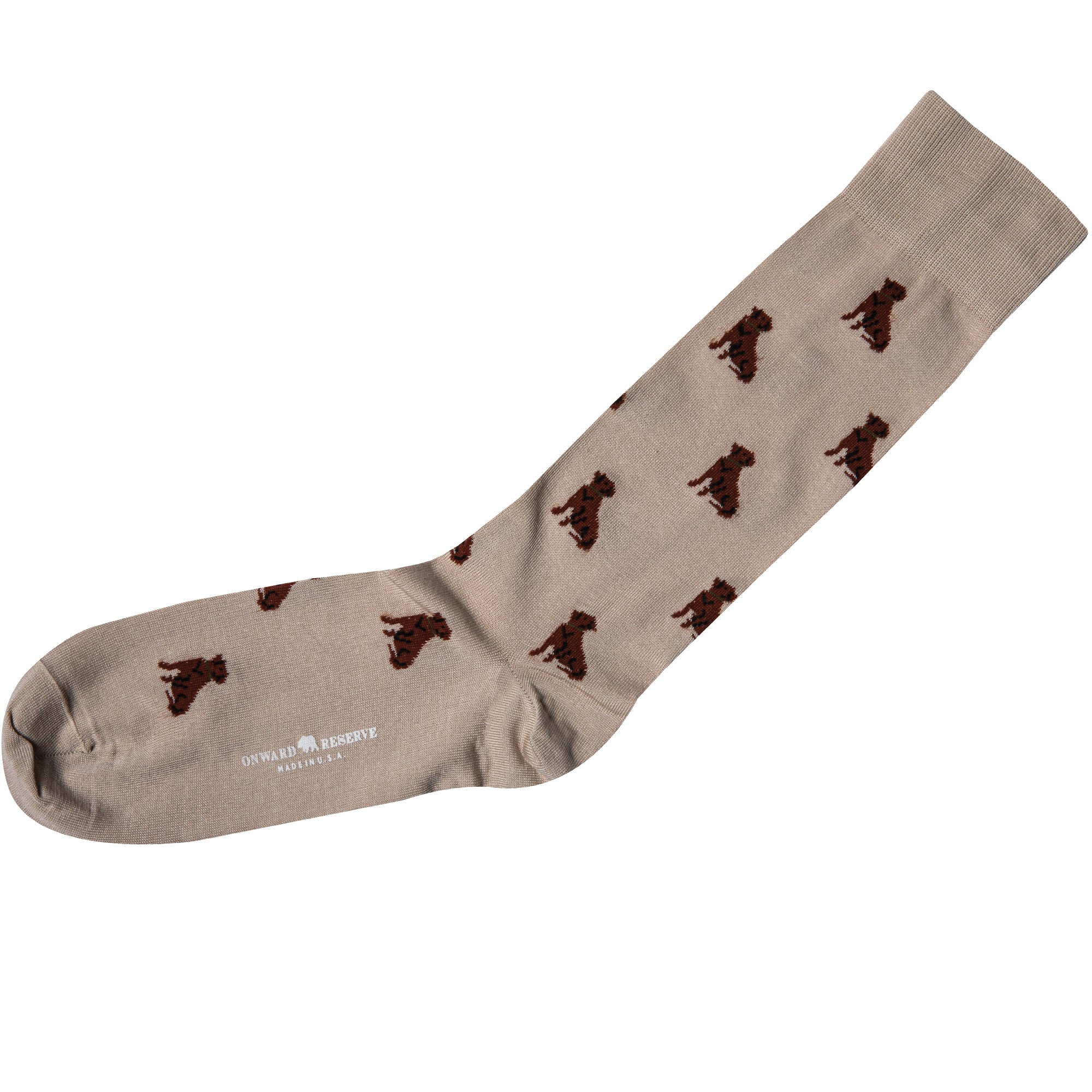 Tan Retriever Sock - Comfortable Dog Socks for Golden Retrievers & Large Breeds - Non-Slip Pet Grip Socks for Indoor Floor Protection & Warmth