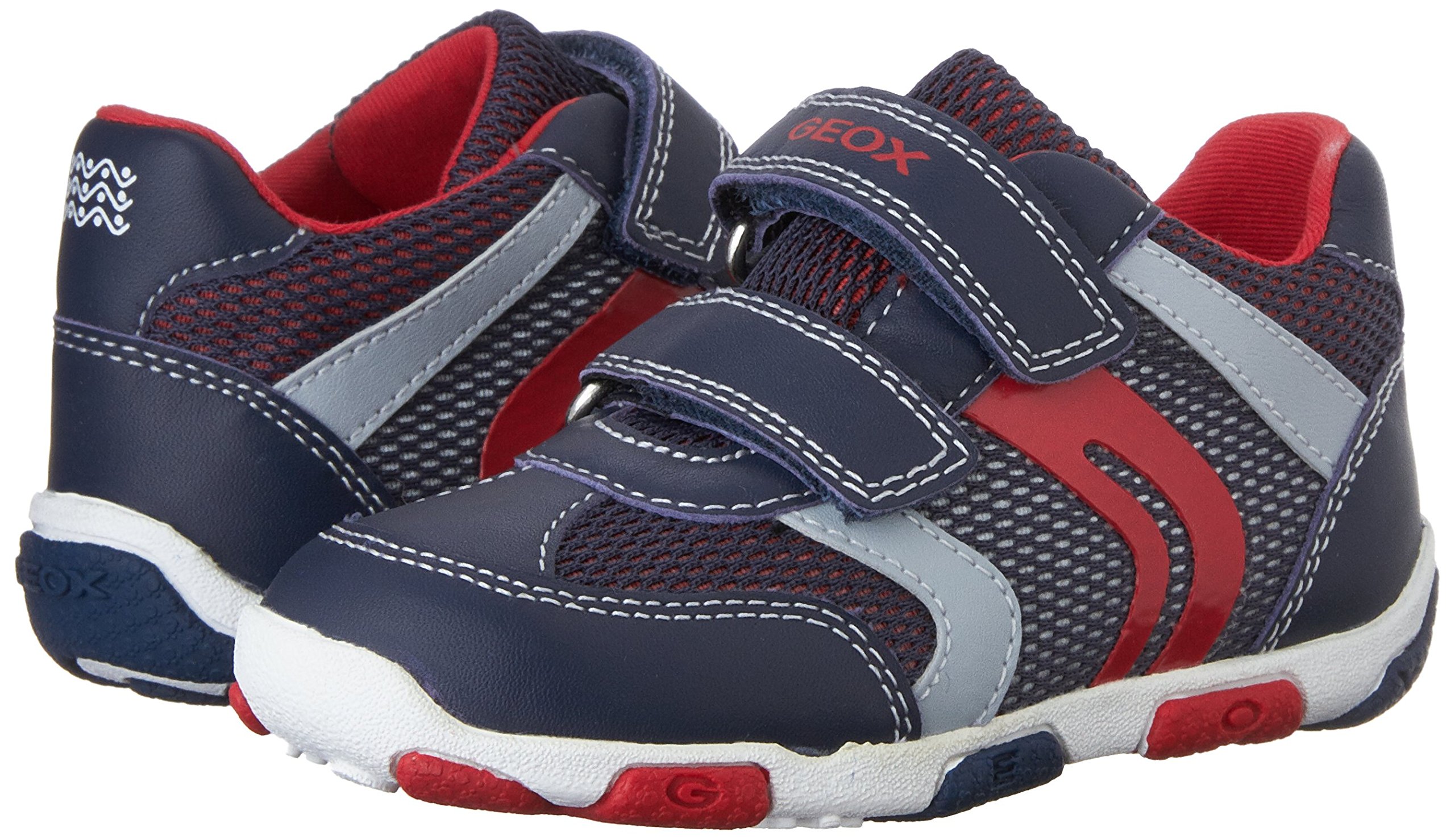 Geox Boys B Balu Velcro Sneakers - Lightweight Breathable Kids Shoes for School & Play | Comfortable & Durable Toddler Sneakers for Daily Wear