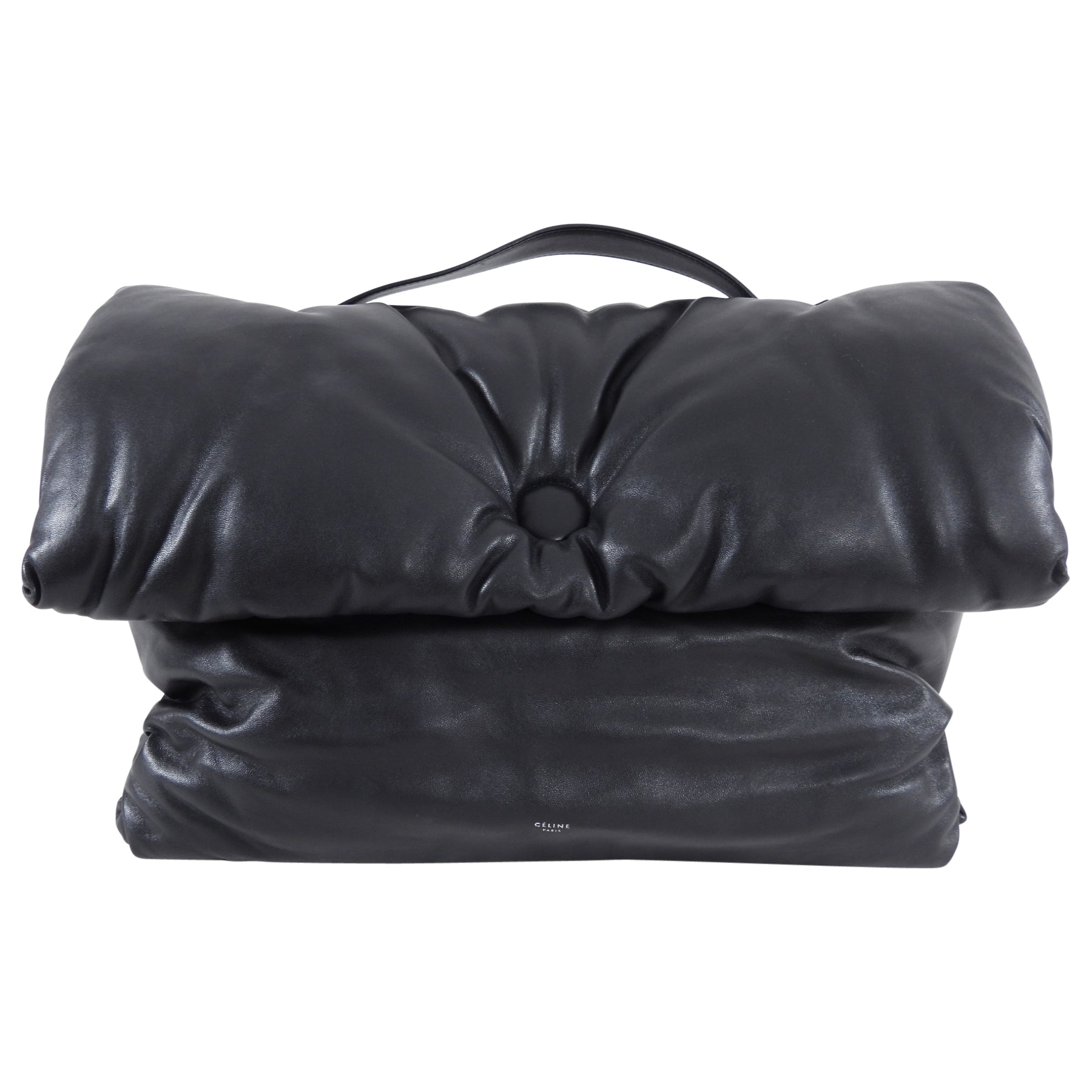 Celine Black Cartable Large Pillow Bag - Luxury Designer Handbag for Women | Perfect for Work, Travel & Everyday Use