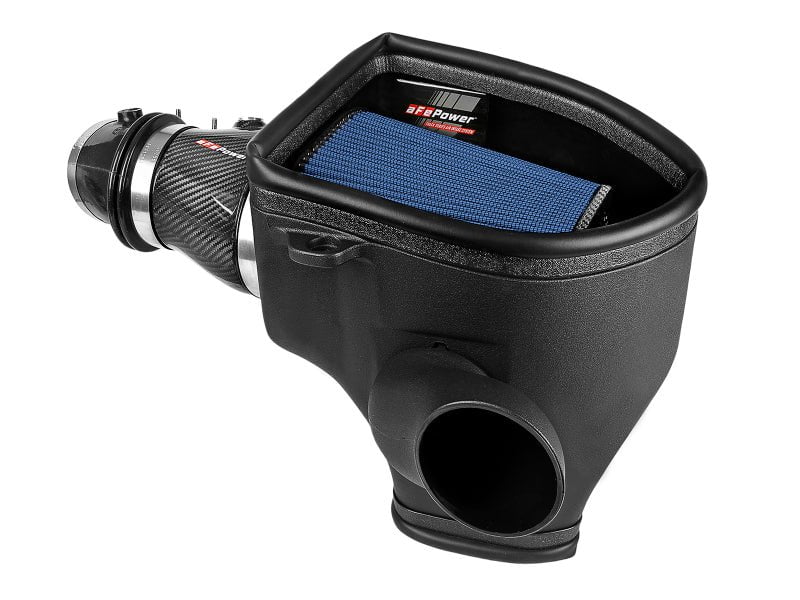 aFe Magnum Force Stage 2 Track Series Carbon Fiber Air Intake System (AIS) with Pro 5R Media - Compatible with 2018 Dodge Challenger V8 6.2L - High Performance Cold Air Intake for Racing & Street Driving