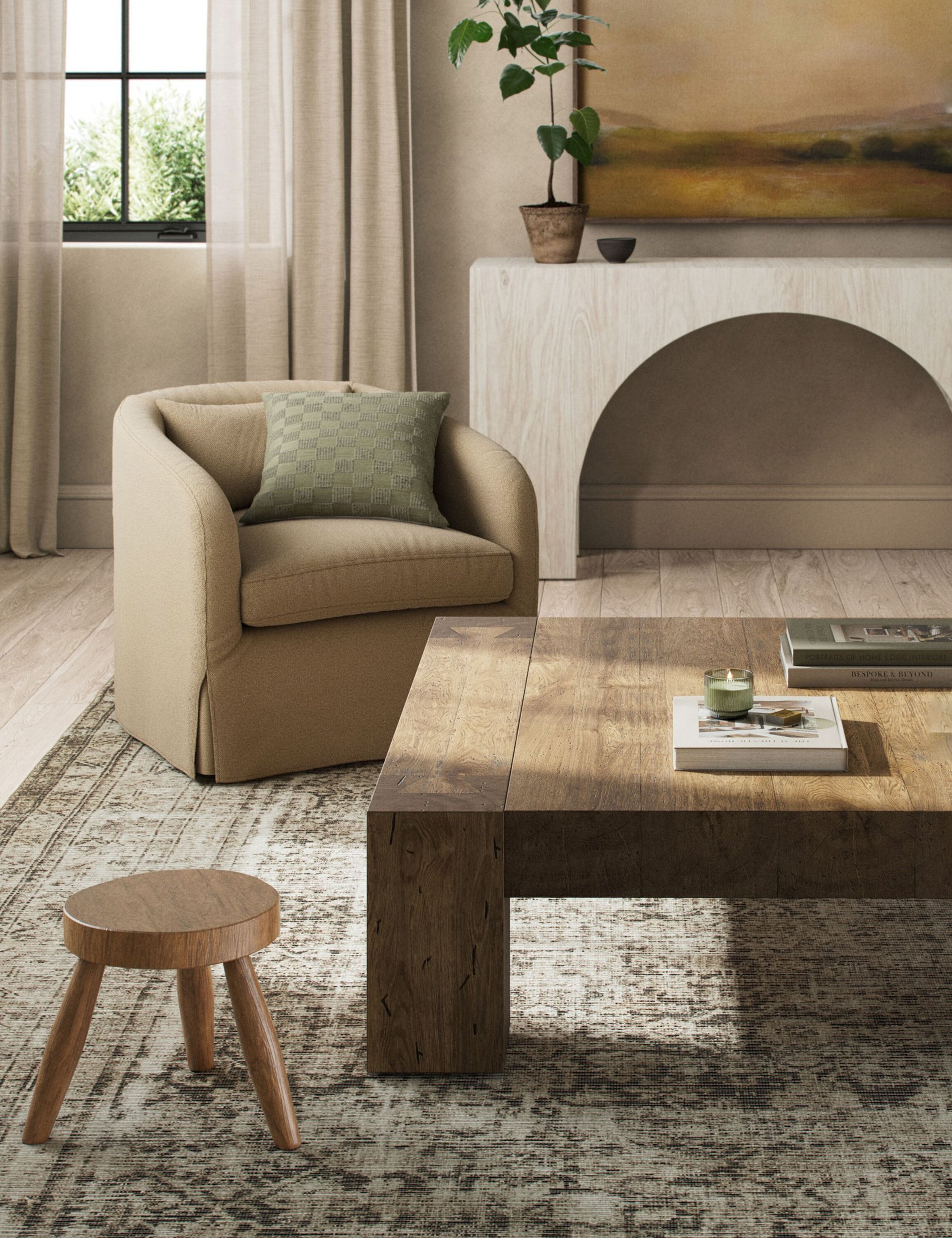 Modern Bevan Square Coffee Table - Stylish & Durable Living Room Centerpiece for Home Decor - Perfect for Small Spaces, Apartments & Lounging