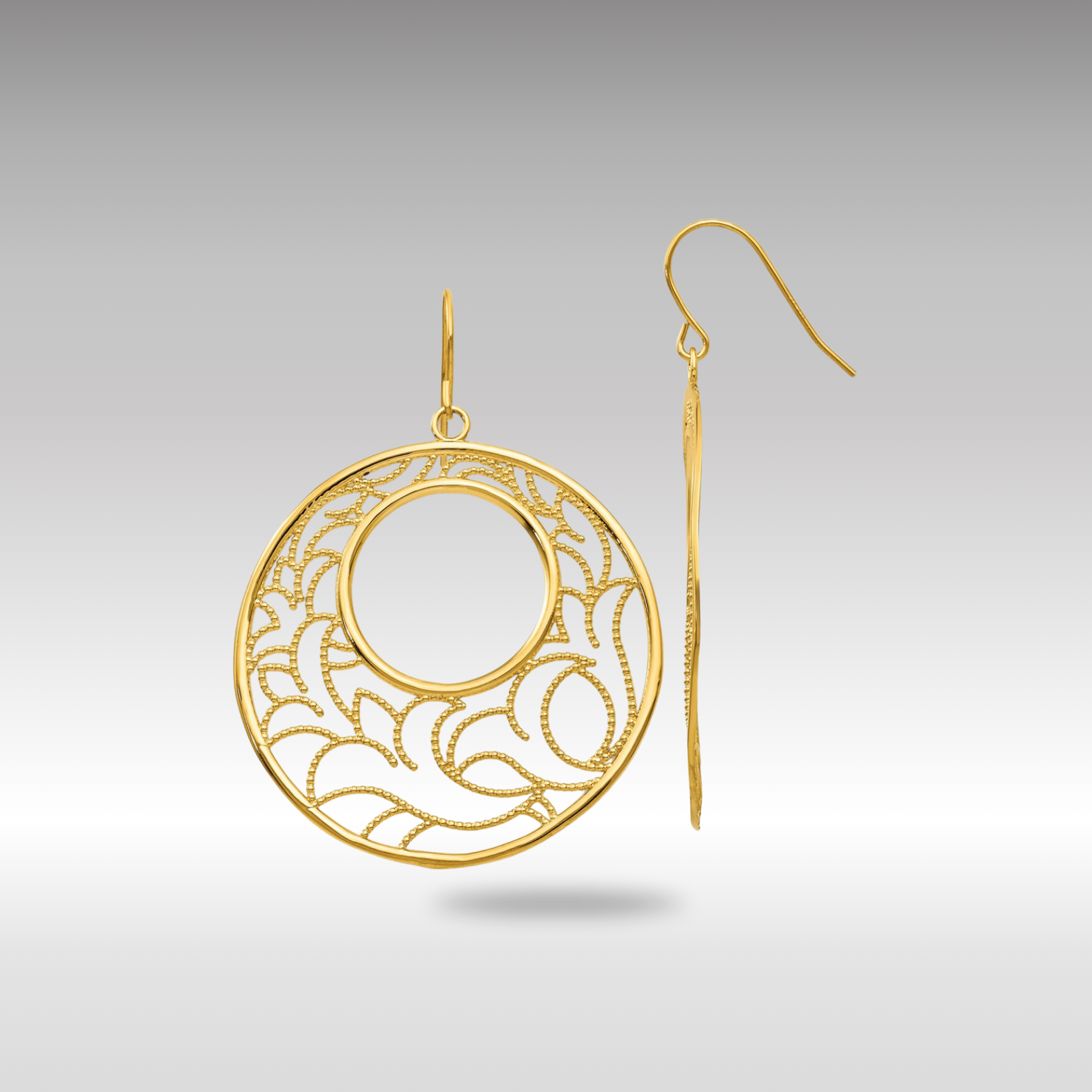 Gold Circle Earrings TH609 - Elegant 14K Gold Hoop Earrings for Women | Perfect for Everyday Wear, Parties & Special Occasions