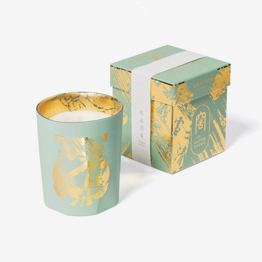 Cire Trudon | Maître Tseng x Trudon L'Esprit de Eau Luxury Scented Candle - Handcrafted French Home Decor for Relaxation & Aromatherapy - Perfect for Spa, Bedroom & Meditation Spaces