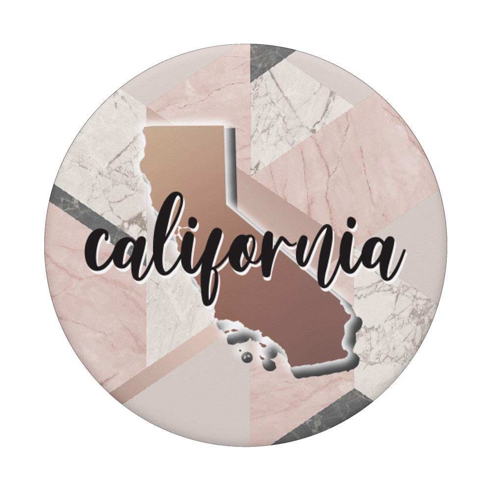 Stylish California Home State Rose Gold Marble Design Phone Case - Perfect for iPhone & Android Protection | Ideal for Travel, Work & Everyday Use