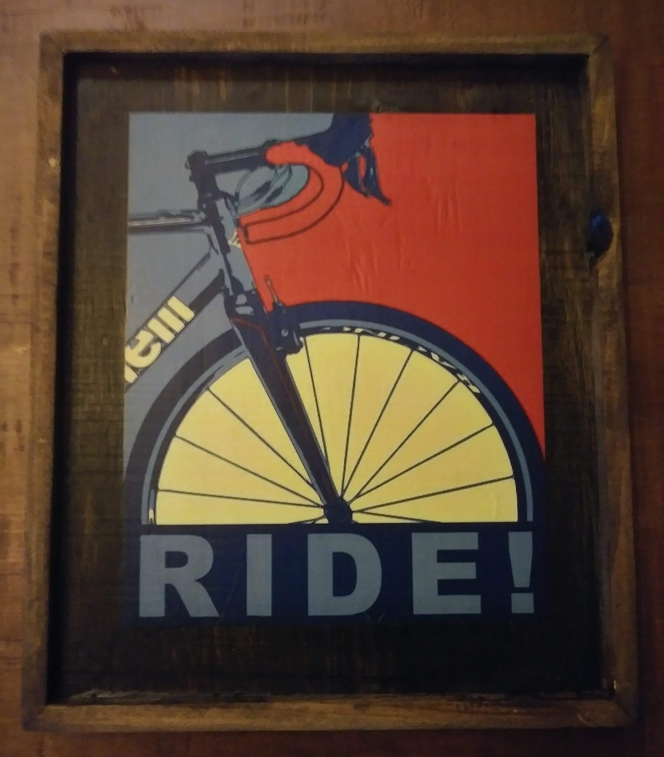 Rustic Wooden 'RIDE!' Wall Sign - Perfect for Farmhouse, Western & Equestrian Home Decor