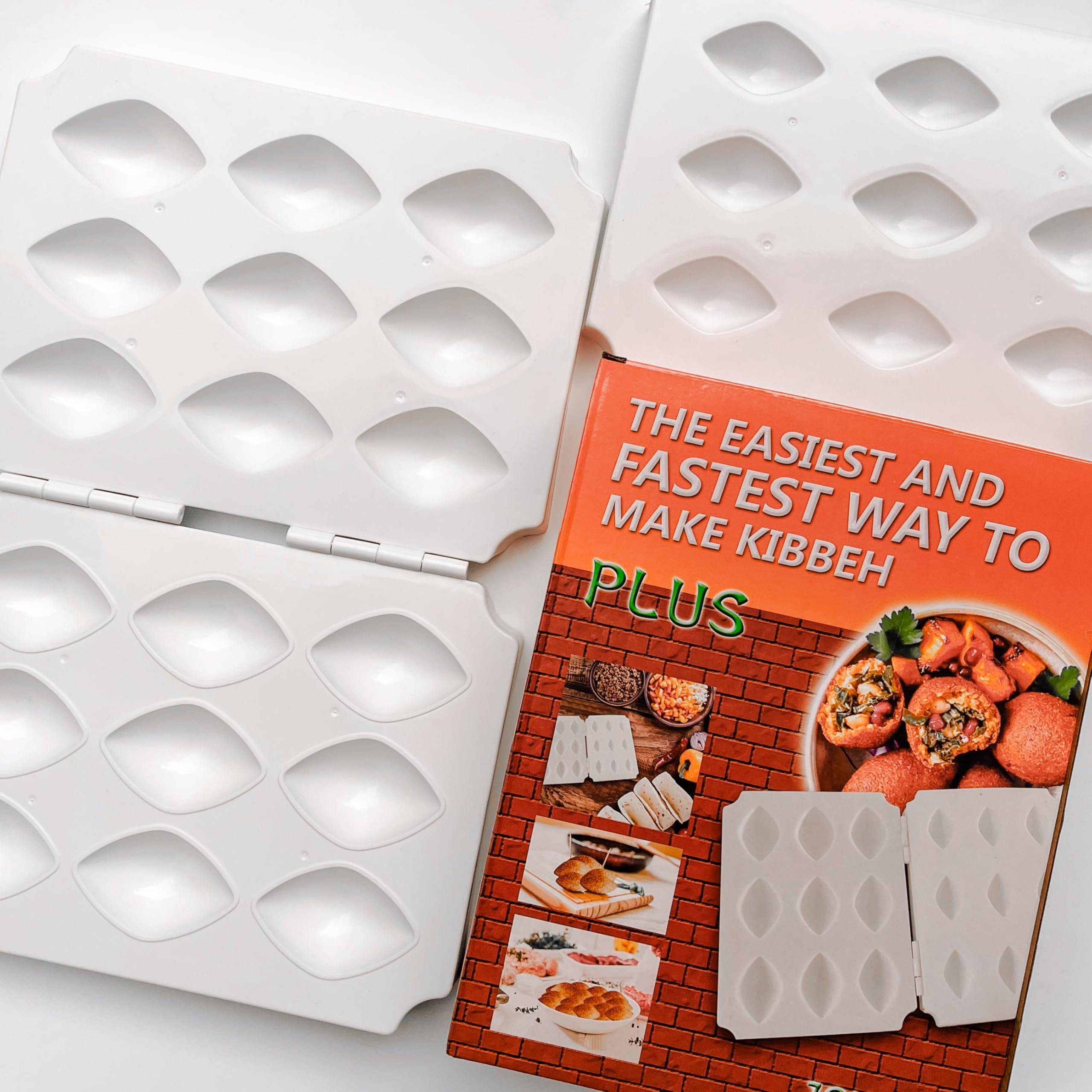 Premium Kibbeh Rolls Maker Mold - 9 Grids Meatball Mold Tool (7cm) for Middle Eastern Cuisine - Perfect for Homemade Kibbeh, Falafel & Meatballs