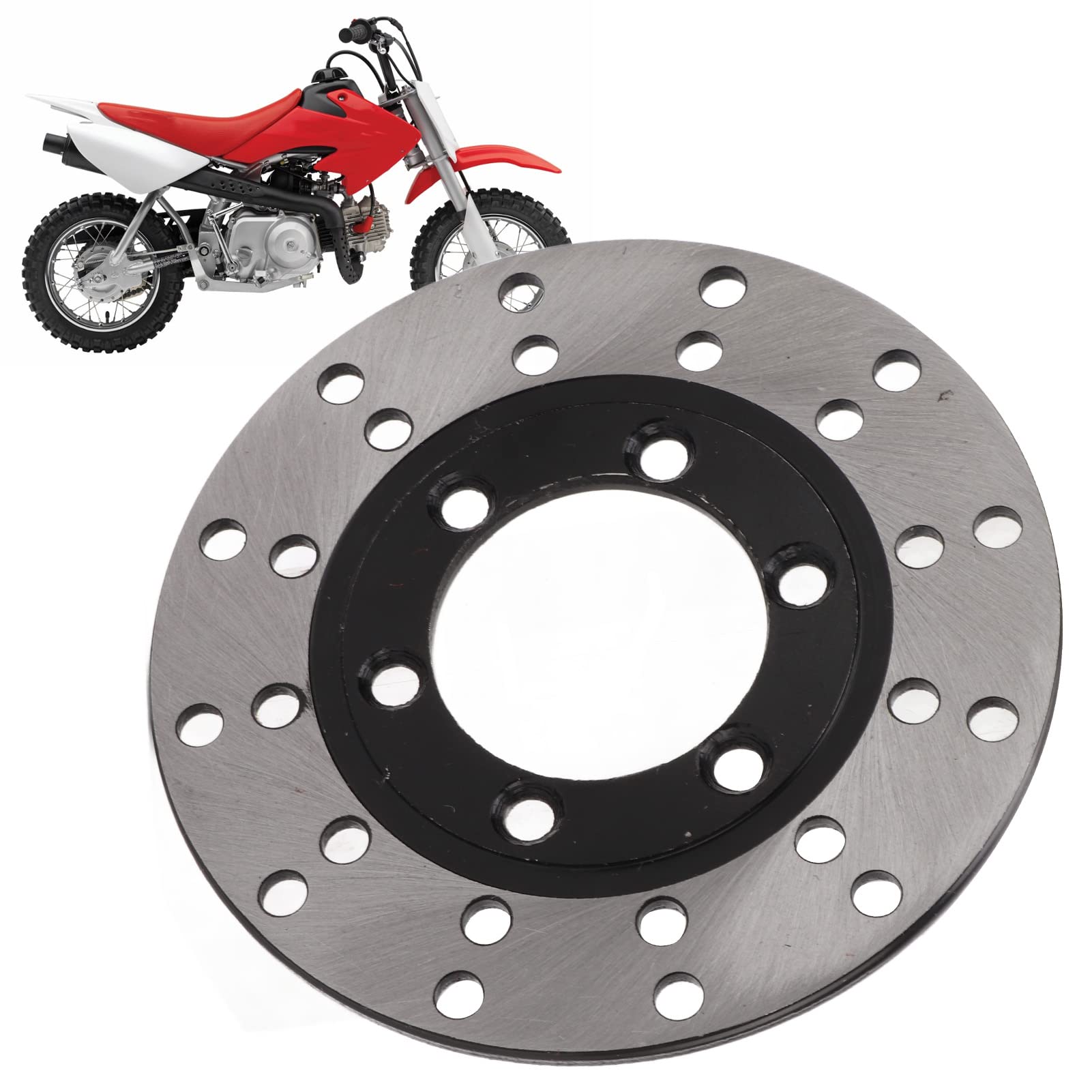 Aramox 130mm Front Brake Disc Rotor - Durable Metal Alloy Brake Caliper Rotor for ATV Quad Dirt Bike - High-Performance Wear-Resistant Braking System for Off-Road Adventures & Trail Riding