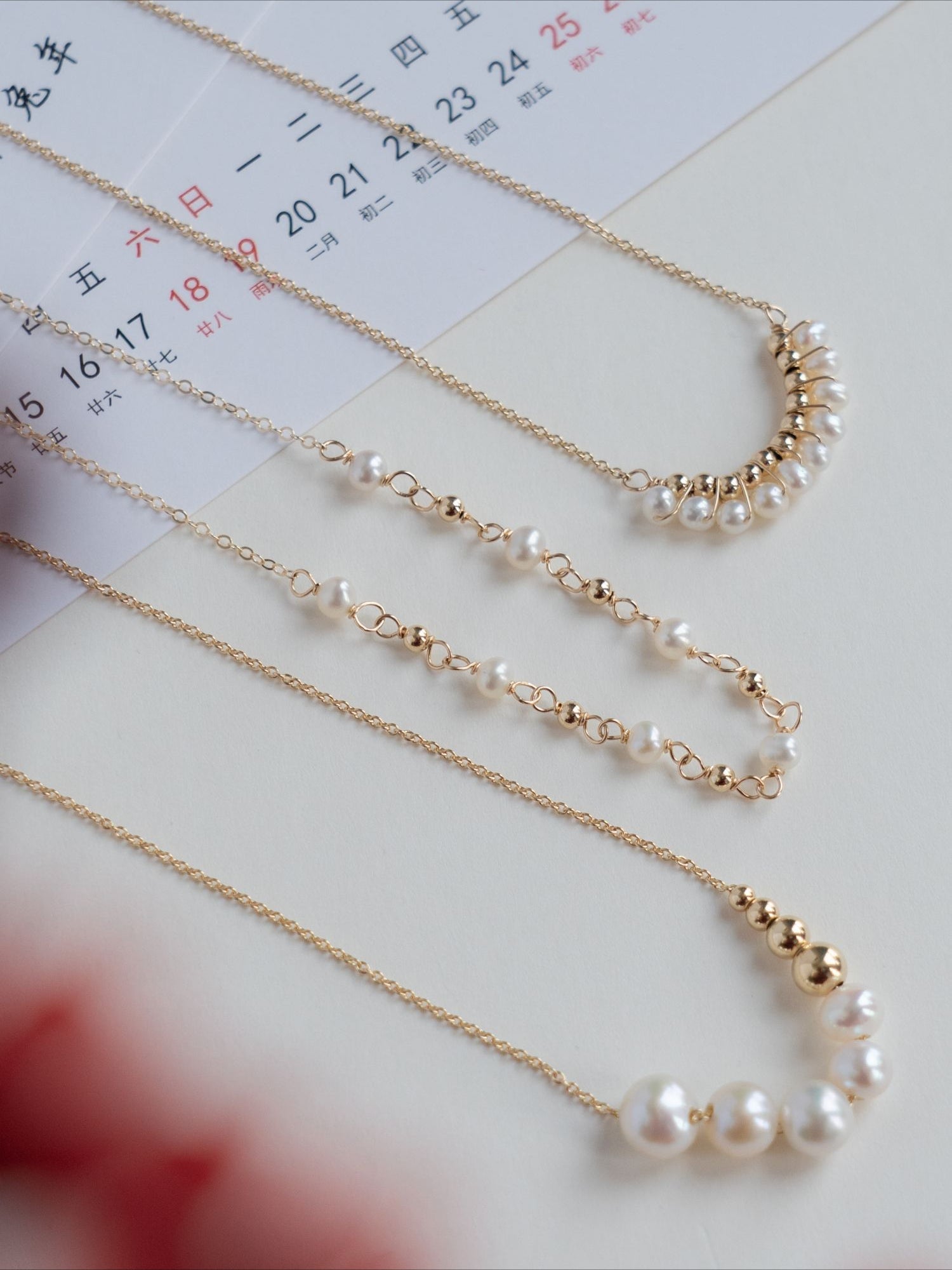 COCOKIM Embellished Smiling Bead Pendant Necklace for Women - Elegant Layered Jewelry Gift for Birthday, Anniversary & Valentine's Day | Perfect for Parties, Weddings & Everyday Wear