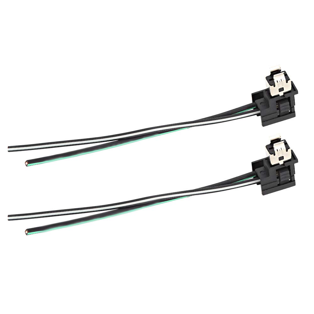 Acouto H1 Headlight Socket Harness Plug - 2Pcs Headlight Bulb Wiring Connector Adapter for Car & Truck Lighting Upgrade | Perfect for DIY Headlight Repair & Replacement