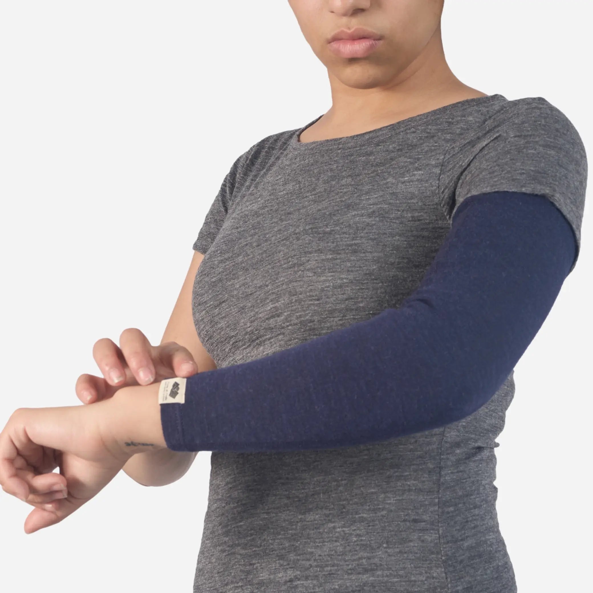 Alpaca Wool Arm Sleeves for Men & Women - 420 Midweight Thermal Compression Sleeves for Outdoor Sports, Running, Cycling & Cold Weather Protection