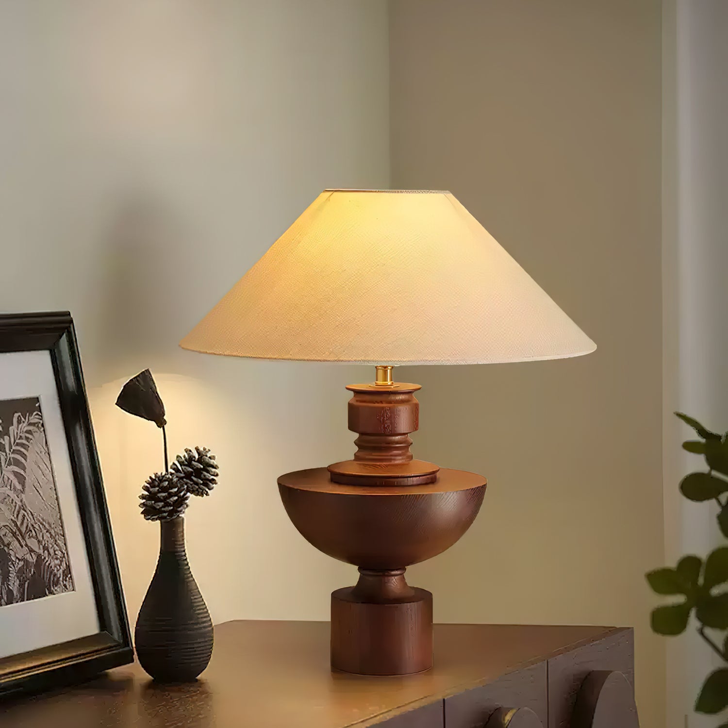 Bhaskara Modern Table Lamp - Adjustable LED Desk Light for Home Office, Bedroom & Living Room | Energy Efficient & Stylish Lighting Solution for Reading, Working & Relaxing