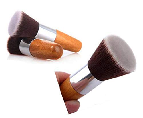 CamKpell Professional Soft Flat Top Buffer Foundation Powder Brush - Premium Kabuki Makeup Brush for Liquid, Cream & Powder Cosmetics - Ideal for Salon, Airbrush & Everyday Makeup Application