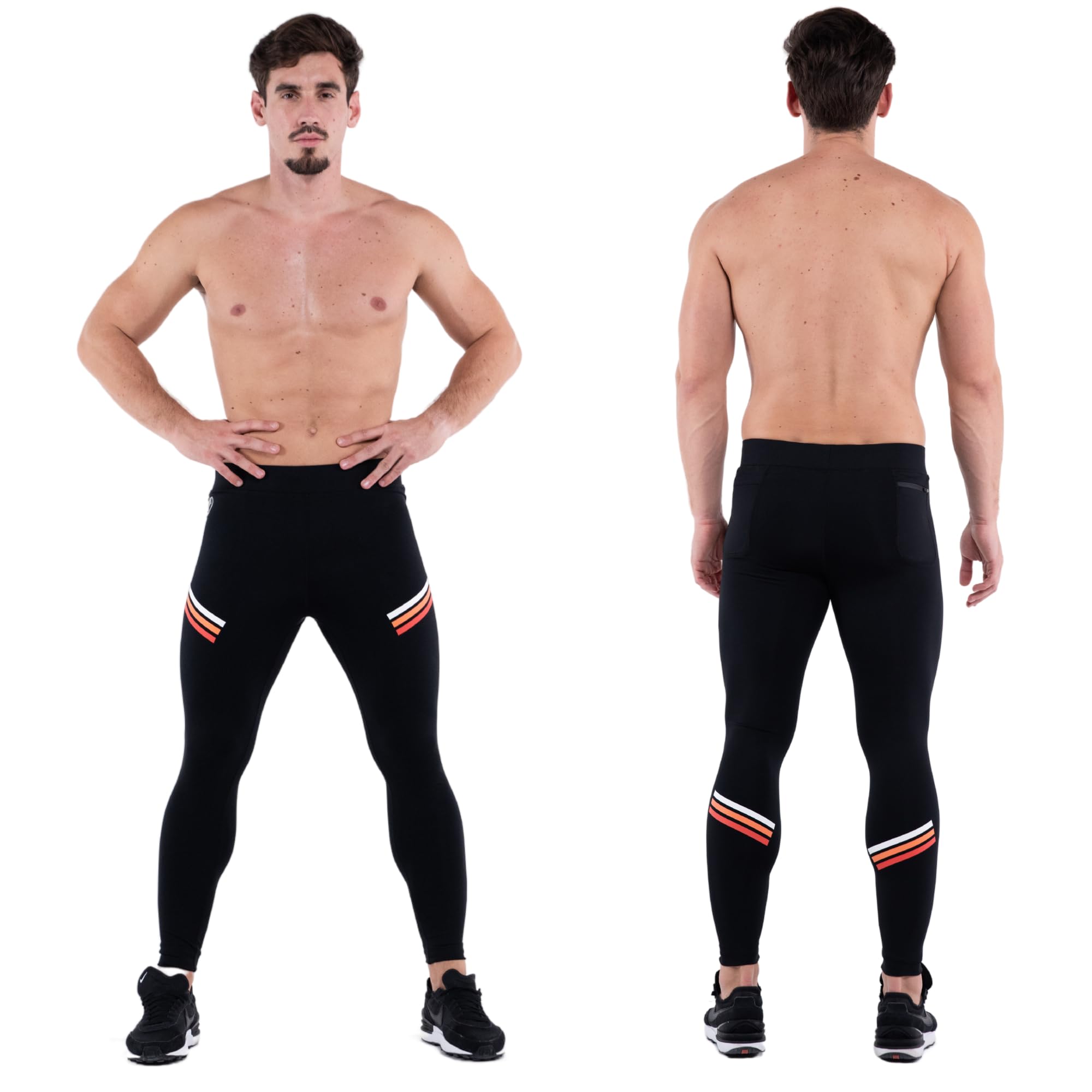 Kapow Meggings Performance Pro Range - Men's Compression Leggings with Pockets for Running, Gym & Training | Moisture-Wicking & Breathable Workout Leggings for Athletes & Fitness Enthusiasts