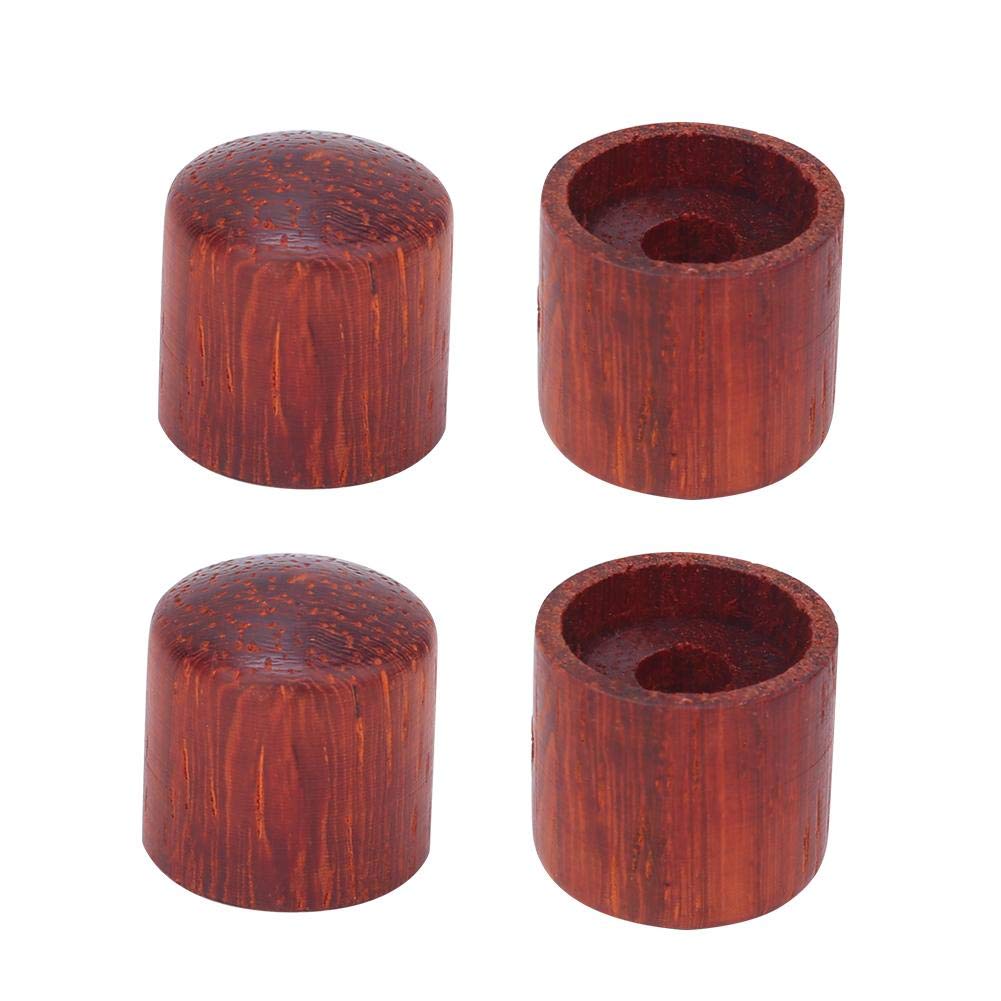 Bnineteenteam 4PCS Maple Wood Guitar Tone Control Knobs - Electric Guitar & Bass Replacement Parts - Perfect for Volume Adjustment & Sound Customization