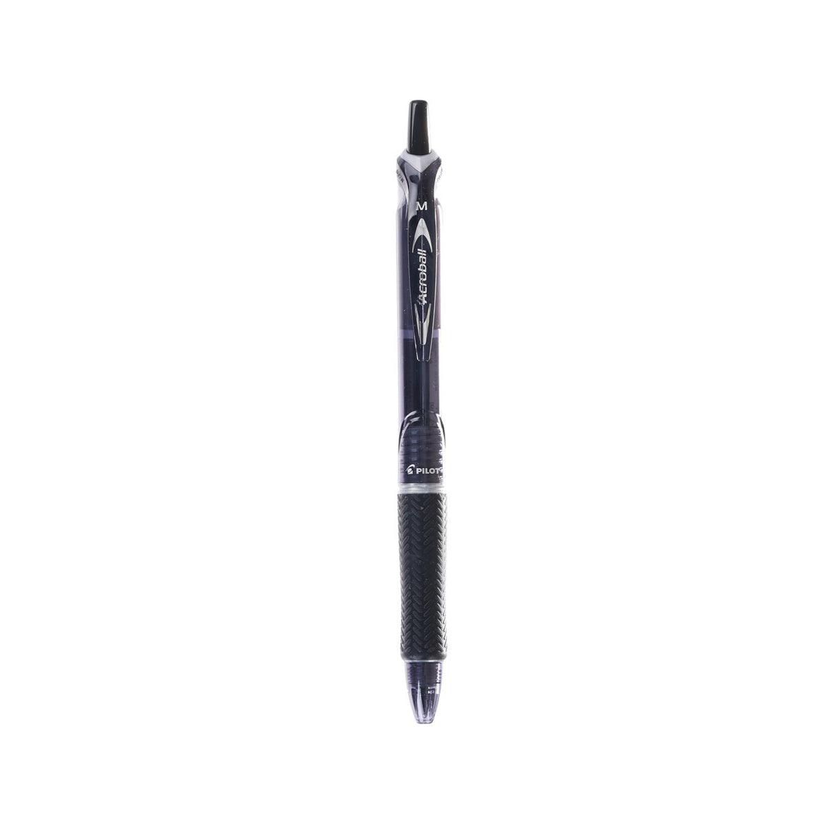 PILOT ACROBALL Ballpoint Pen - Medium Point (0.7mm) - Black Ink - Smooth Writing for Office, School & Note Taking