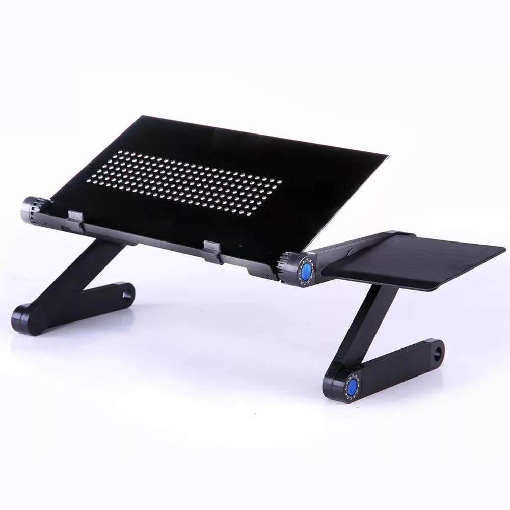Adjustable Laptop Stand - Foldable Aluminum Computer Desk for Notebook, Lightweight Portable Workstation for Home Office, Bed, Couch & Sofa - Perfect for Remote Work, Gaming & Binge-Watching