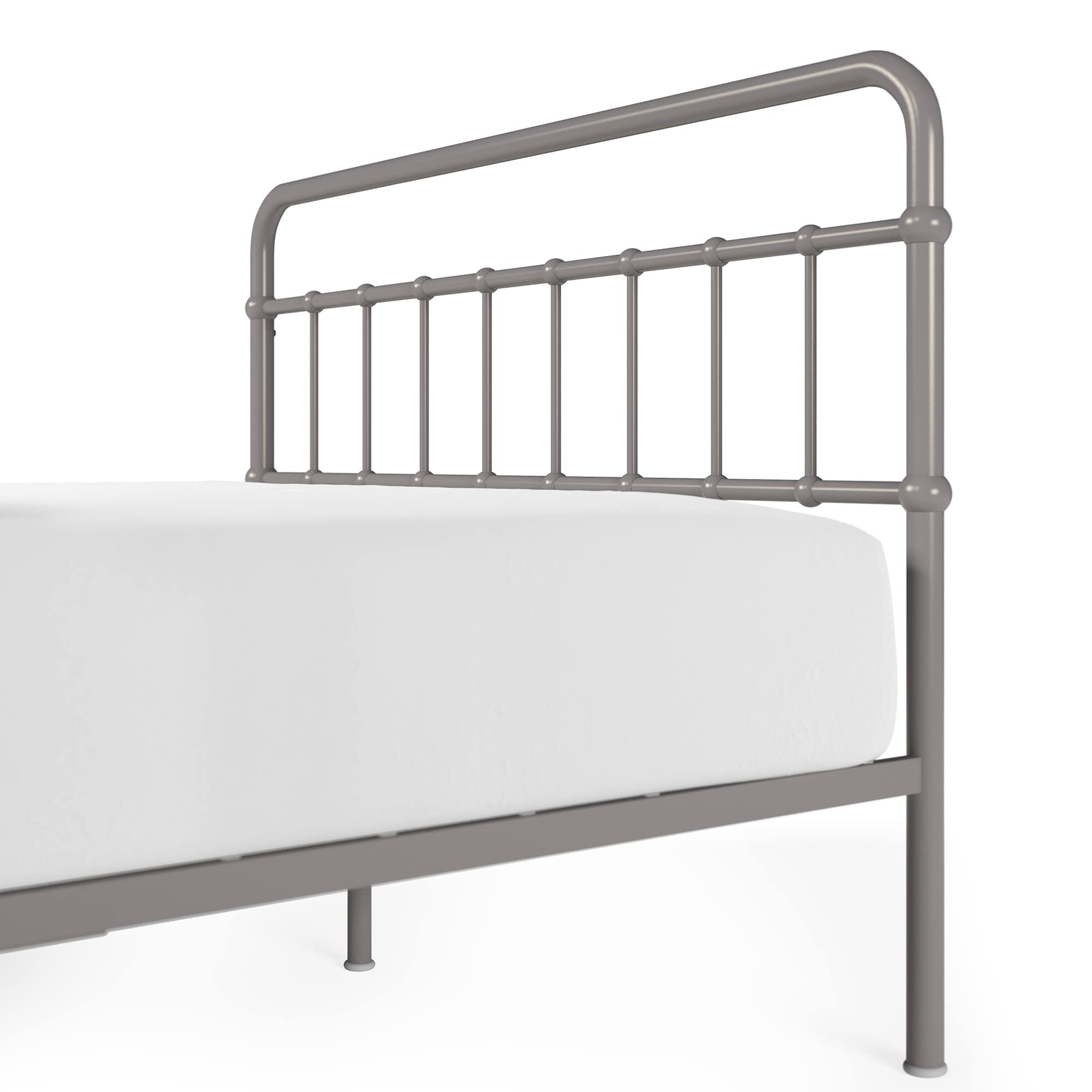 ZINUS Florence Full Size Metal Platform Bed Frame with Mattress Foundation - No Box Spring Needed, Easy Assembly, Grey - Perfect for Modern Bedrooms, Guest Rooms & Small Spaces