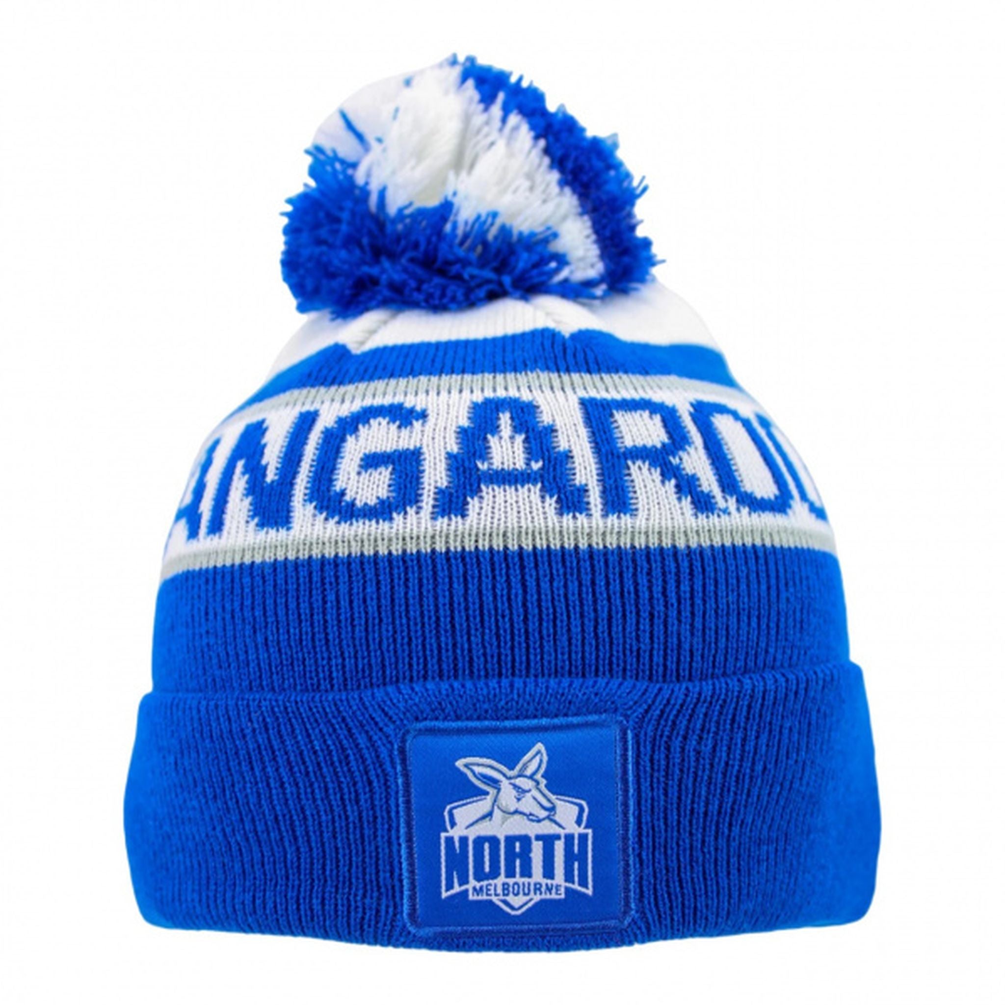 Burley Sekem North Melbourne Kangaroos AFL Youth Beanie - Warm Knit Winter Hat for Kids & Teens - Perfect for Football Games & Outdoor Activities