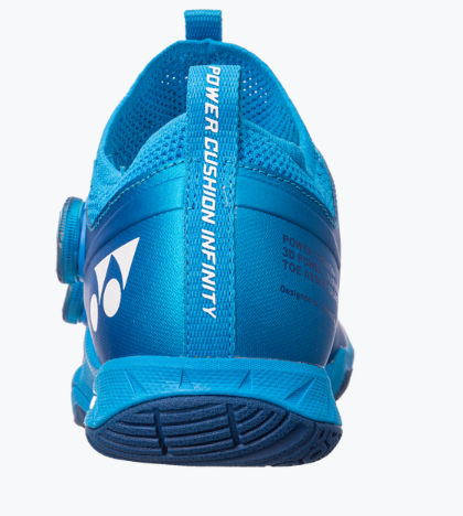 Yonex Power Cushion INFINITY 2 Badminton Shoes for Men & Women - Lightweight Cushioned Court Shoes with Non-Slip Sole - Metallic Blue | Perfect for Indoor Sports, Badminton, Squash & Volleyball