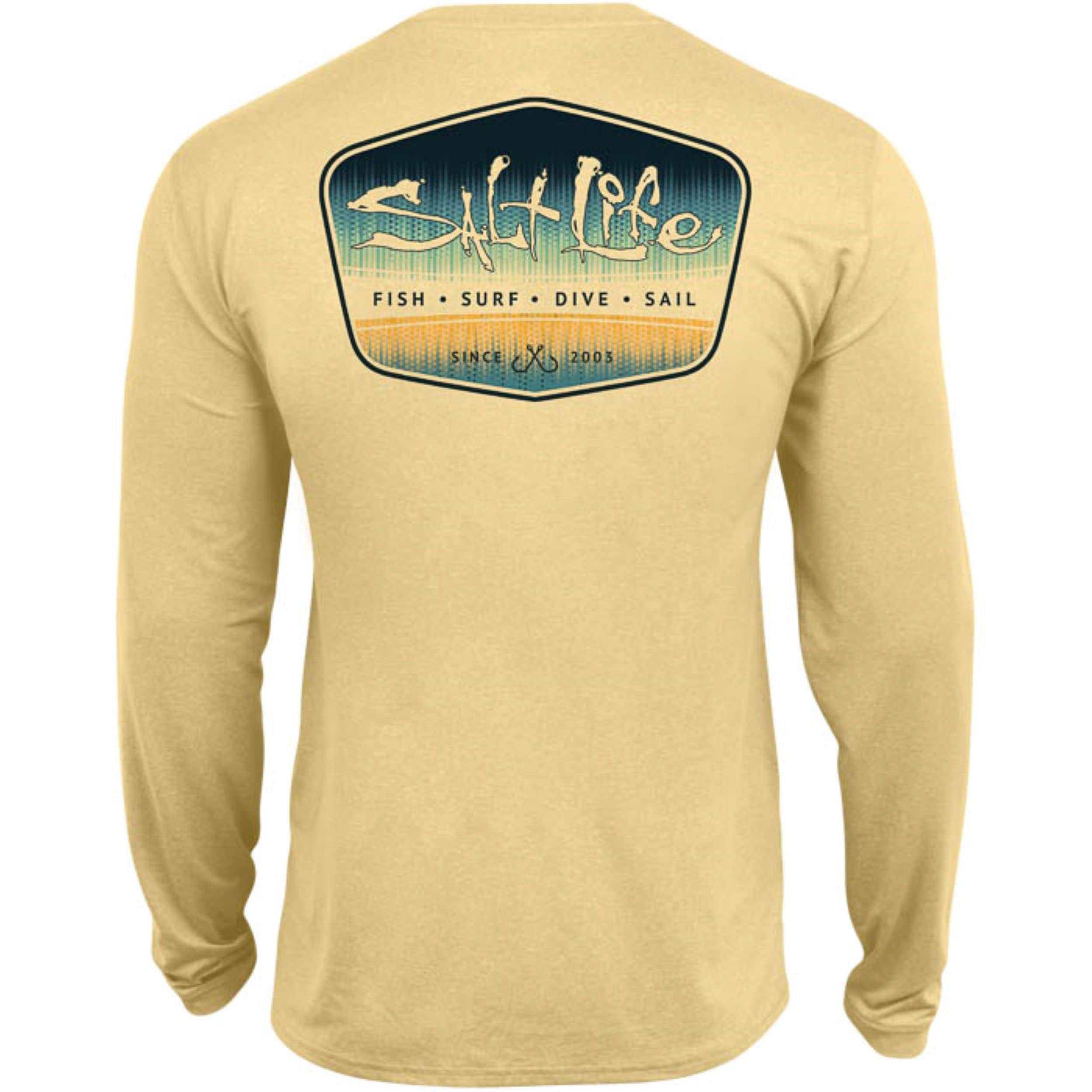 Salt Life Boys Tuna Brigade Fade Youth Long Sleeve Performance Tee Shirt - Moisture Wicking Quick Dry Activewear for Fishing, Surfing & Outdoor Adventures