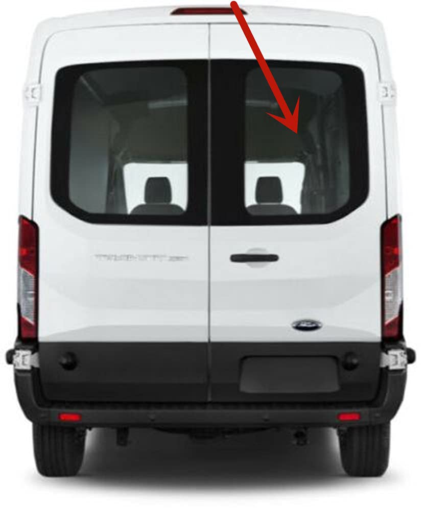 Ford Transit Rear Window Glass Replacement - Passenger Side Right Compatible with 2015-2023 Models (100.8