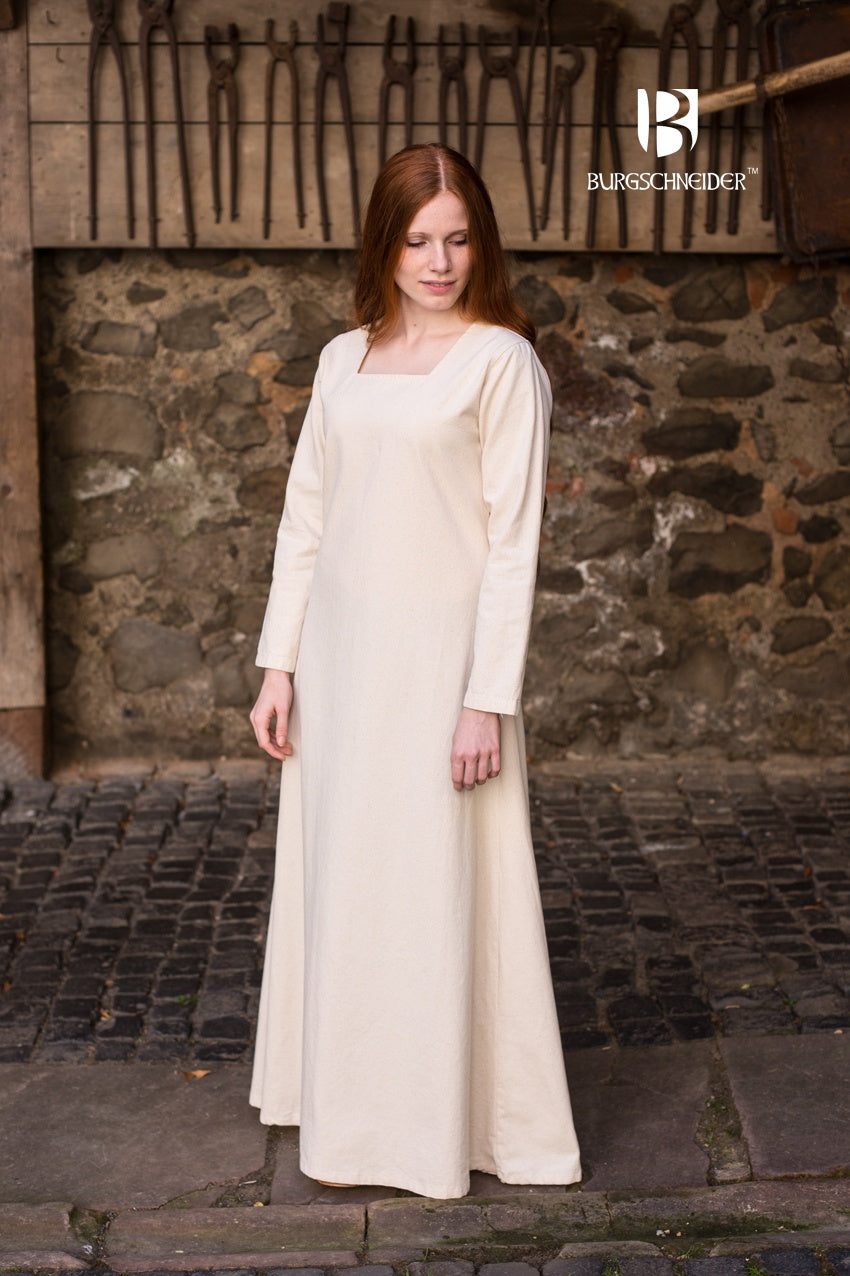 Johanna Natural Slip Dress for Women - Comfortable & Breathable Underdress for Everyday Wear - Perfect for Layering Under Dresses, Skirts, or Tunics