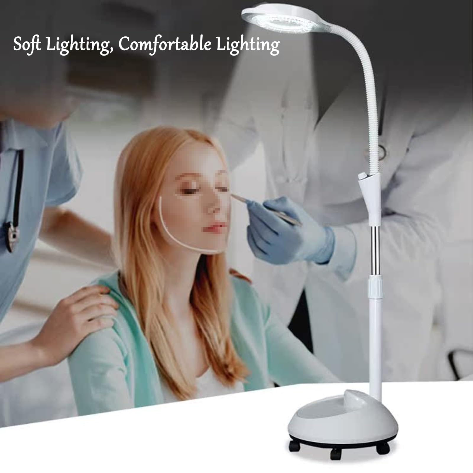 8X Magnifying LED Surgical Examination Light - Medical Gynecological & Dental Lamp for Outpatient Procedures - Perfect for Gynecological Exams, Dental Surgeries, and Clinical Diagnostics