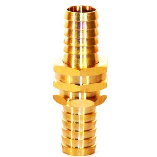 Aronson 071210 3/4 Inch Brass Garden Hose Repair Coupling Set - Male & Female Connectors with 3/4 Barb - Perfect for Outdoor Watering, Irrigation Systems, and DIY Plumbing Repairs