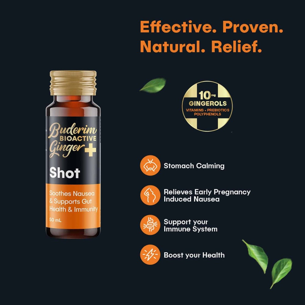 BUDERIM GINGER Bioactive + Immunity Shot 10x50ml - Organic Ginger Supplement for Immune Support & Wellness - Perfect for Travel, Workouts & Daily Health Boost
