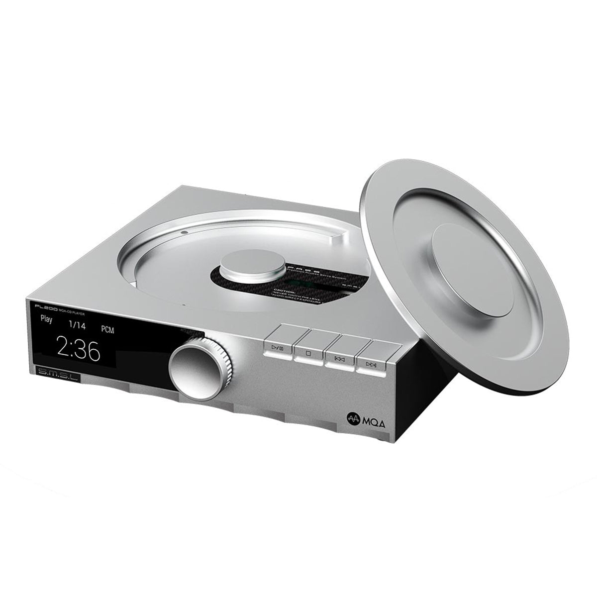 SMSL Audio PL200 High-Resolution CD Player - Premium Hi-Fi CD Player with Digital Output for Audiophiles | Perfect for Home Audio Systems & Music Listening Rooms