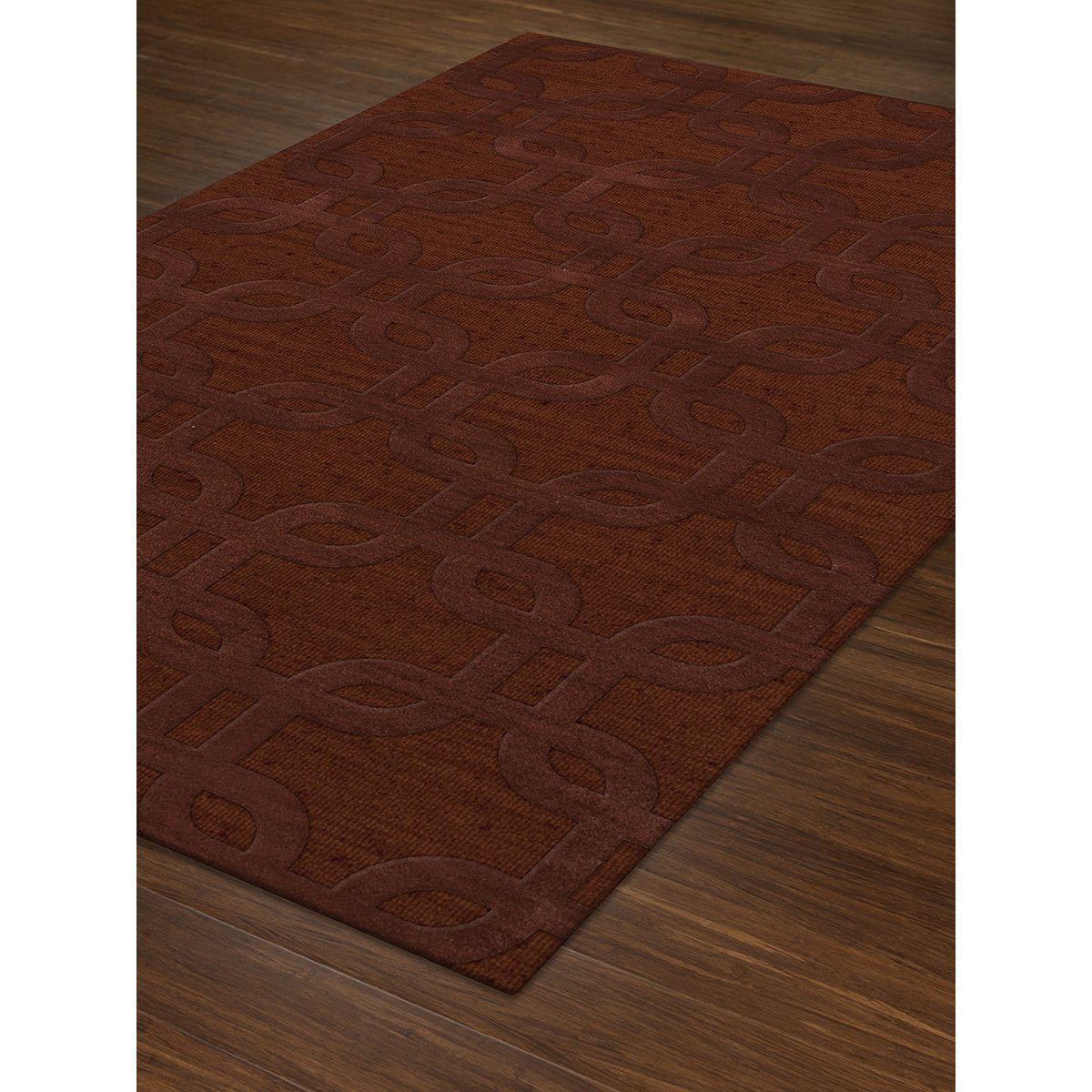 Dalyn Rugs Dover DV7 6' x 9' Area Rug in Paprika - Soft & Durable Handmade Rug for Living Room, Bedroom, or Office Decor