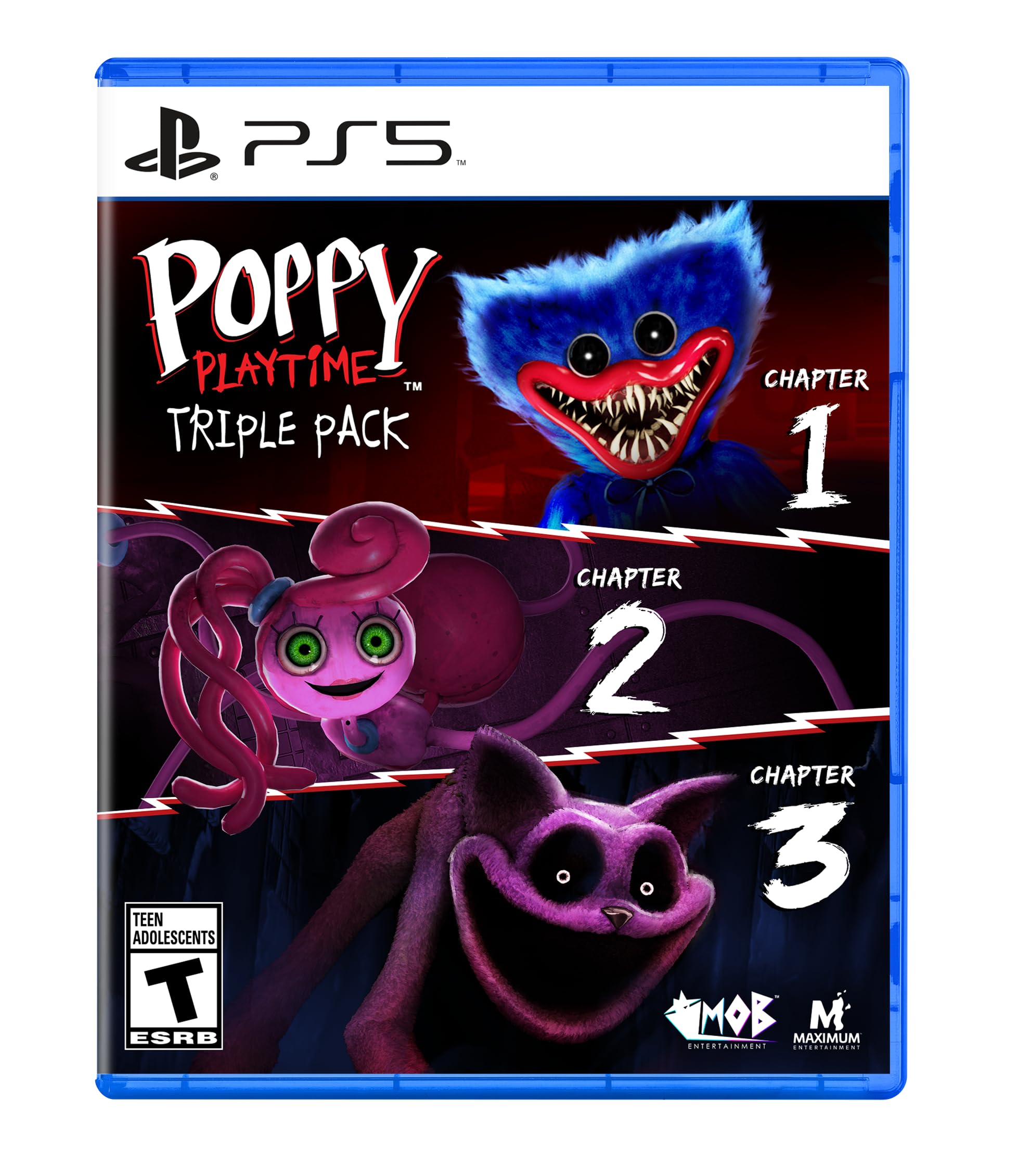 Poppy Playtime Triple Pack for PS5 - Horror Game Bundle with Huggy Wuggy & Friends | Perfect for Halloween Gaming & Scary Game Nights