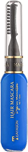 Professional Temporary Hair Color Chalk Set for Women - Disposable Hair Color Mascara & Comb Kit for Instant Highlights & Stripes (Blue) | Perfect for Birthday Parties, Cosplay, Halloween & Festive Events