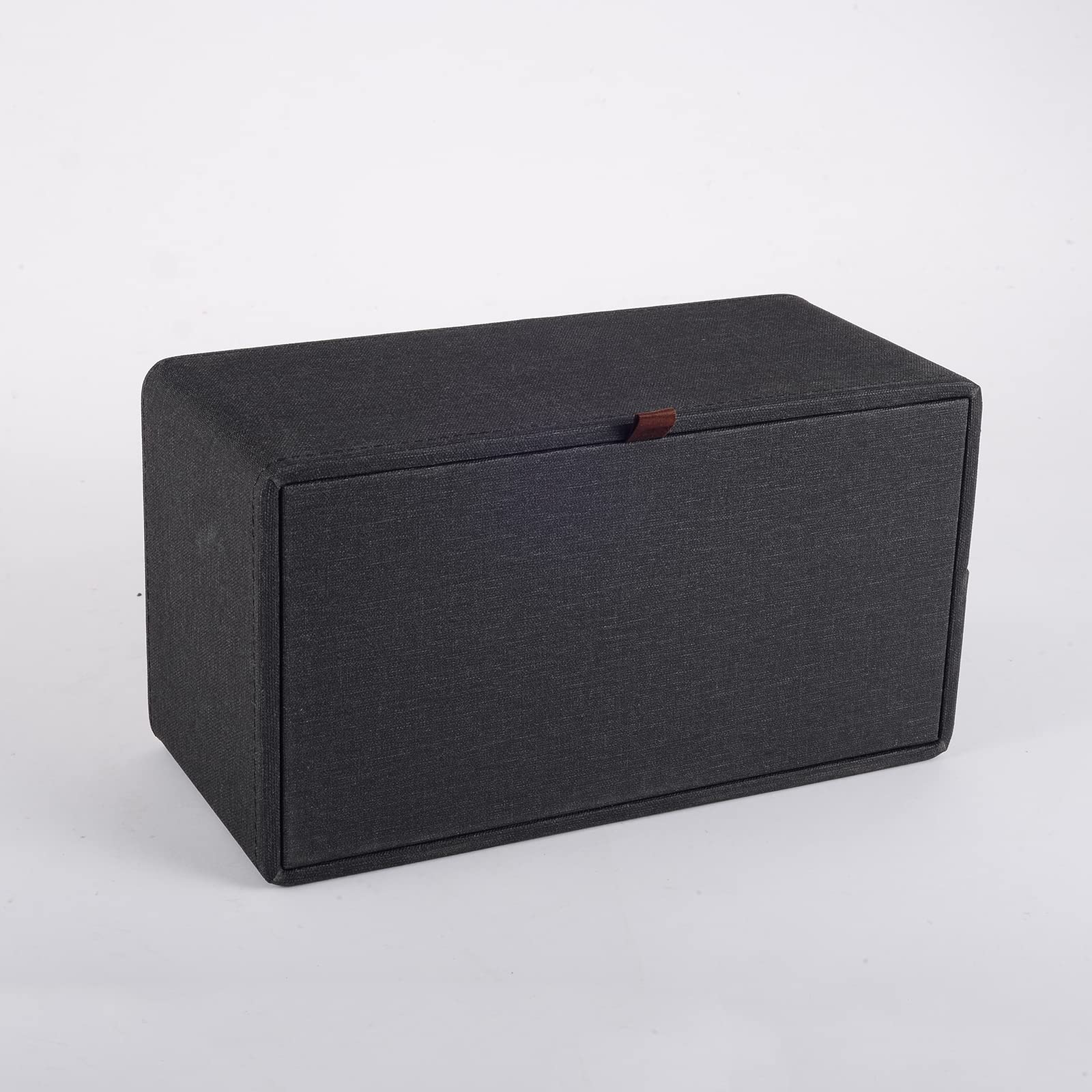 Premium Rectangular PU Leather Tissue Box Holder - Oversized Black Napkin Organizer for Home & Office - Stylish Leather Craftsmanship for Living Room, Bedroom, or Dining Table Decor