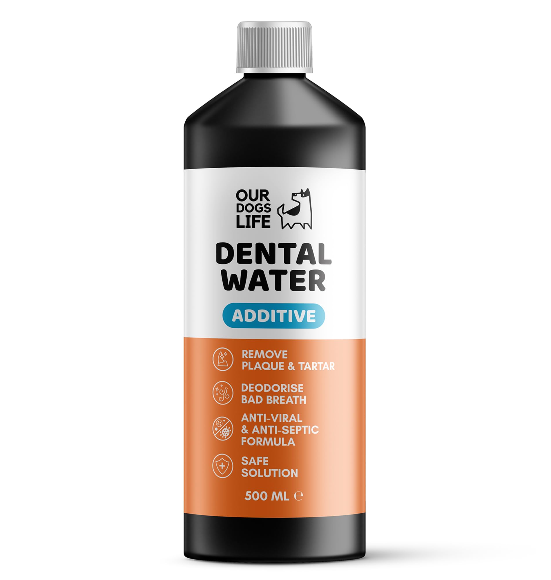 **Natural Dog Breath Freshener & Dental Care Water Additive – Plaque & Tartar Remover, Bad Breath Deodorizer for Dogs – Teeth Cleaning Solution – 500ml – Promotes Oral Hygiene for Fresh Breath & Healthy Gums – Ideal for Daily Use in Water Bowls**