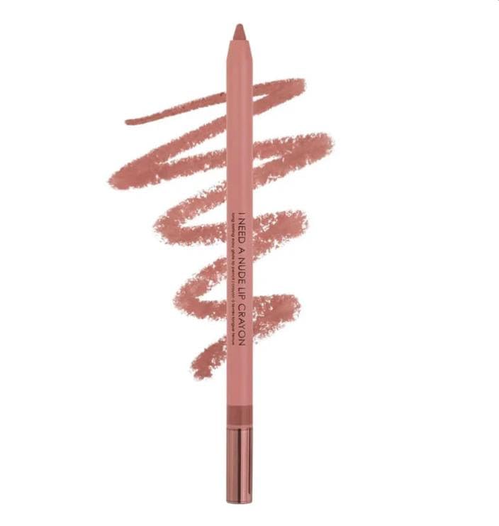 Natasha Denona I Need A Nude Lip Crayon - Shade P3 Nina | Hydrating Nude Lipstick + Free Korean Sheet Mask Gift | Perfect for Everyday Wear & Special Occasions