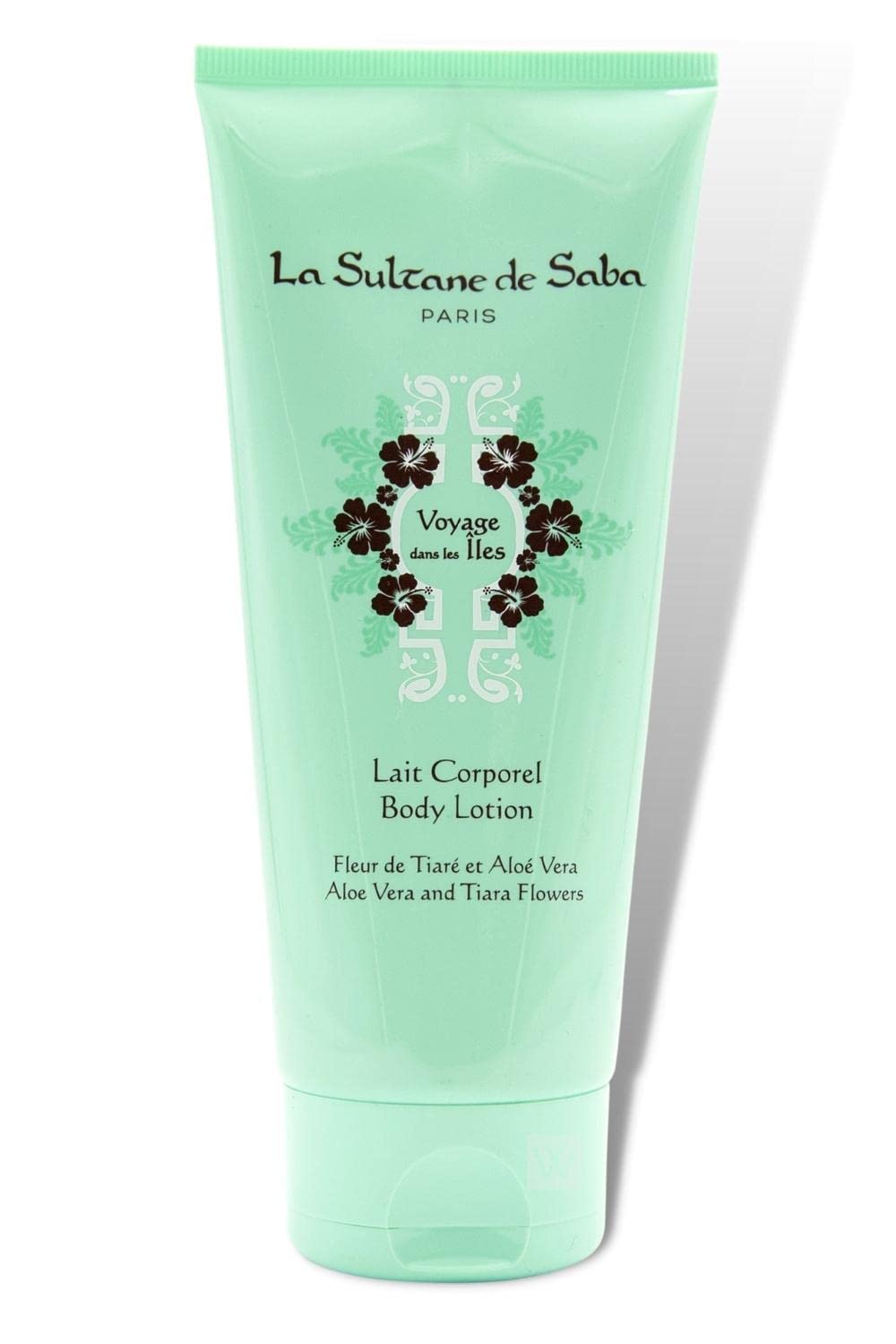 La Sultane de Saba Tiare Flower Aloe Vera Body Lotion - Moisturizing & Nourishing for Dry Skin - Perfect for Travel & Tropical Getaways
