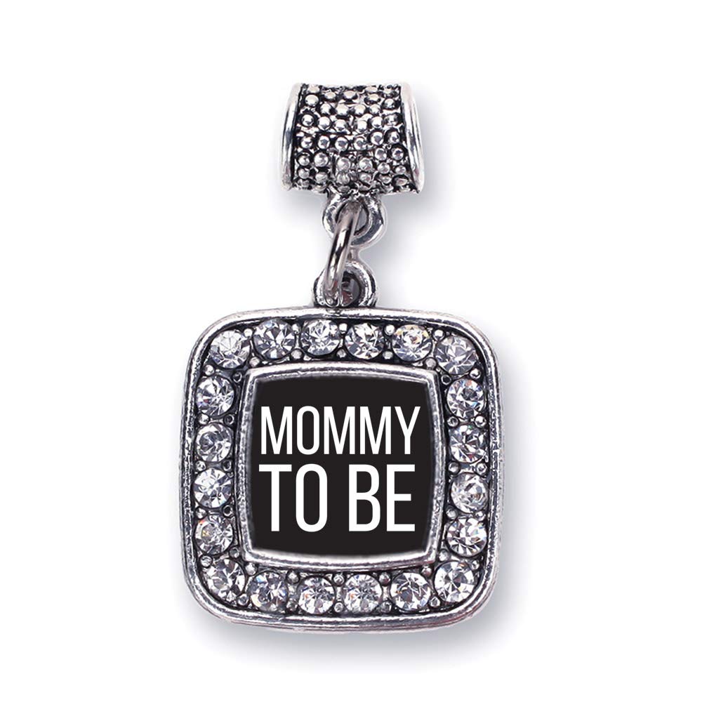 Inspired Silver - Sterling Silver Square Charm Bracelet with Cubic Zirconia for Women, Elegant Jewelry Gift for Birthday, Anniversary & Special Occasions