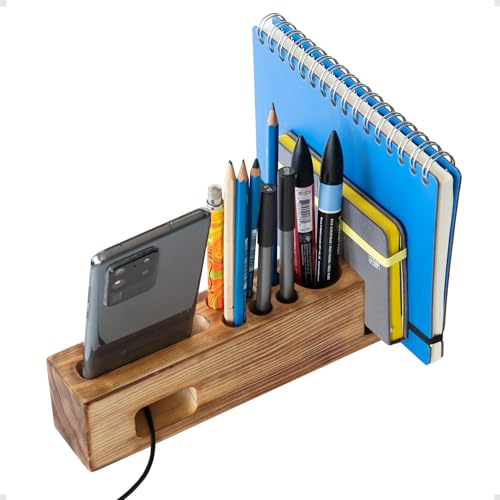 Rustic Cell Pen Holder Brown